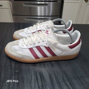 ADIDAS Samba OG Originals Cloud White / Collegiate Burgundy / Gum Shoes BD7528